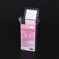 Boîte d'emballage pliable en plastique transparent en acétate PET jetable de haute qualité pour bain de bouche
