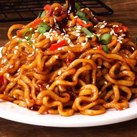 Love Circle 5-pack Instant Noodles Lian Yuan Turkey Noodles Sweet Spicy Korean-Style Handmade 4-Minute Cooking Powder