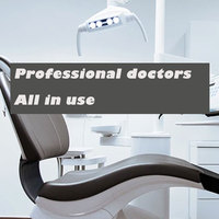 Ensemble complet d'équipements de haute qualité commande au pied médicale en cuir de luxe lit d'opération dentaire ergonomique unité dentaire intégrée