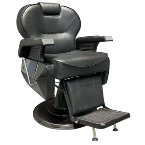 Black Barber <b>Chair</b> Luxury <b>Chair</b> with Liquid Pump Man Barber Salon Furniture - Product Image 5