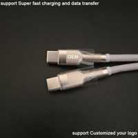 Cables USB Tipo C a USB Tipo C de Aleación de Zinc Reciclados, Promocionales y Publicitarios con Marca Personalizada