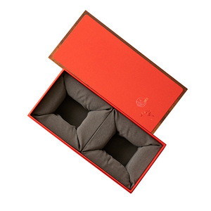 Retro Chinese Style Double Canister Gift <b>Box</b> High End Packaging For Business And Gifting <b>Empty</b> <b>Box</b> With Embossing Printing - Product Image 4