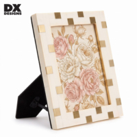 Bingkai Foto MDF Kotak-kotak DX Designs 4x6 5x7 6x8 8x10 Inch Bingkai Foto A4 Kustom untuk Pajangan Meja Dekorasi Rumah Grosir
