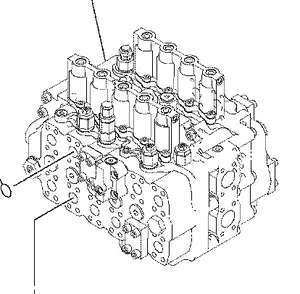 Für Hitachi Bagger ZX800 Haupt steuerventil 4483827 Hydraulik verteiler