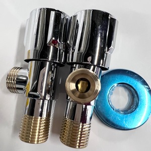 Robinet d'angle 1/2 pouce en cuivre pur épaissi pour chauffe-eau, interrupteur de coupure d'eau chaude et froide - Product Image 2