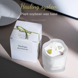 Velas Aromáticas Personalizadas al por Mayor en Frascos de Vidrio con Cera de Soja, Biodegradables, Hechas a Mano, Estilo Moderno, para Acción de Gracias, Diwali, Día de San Valentín - Product Image 1