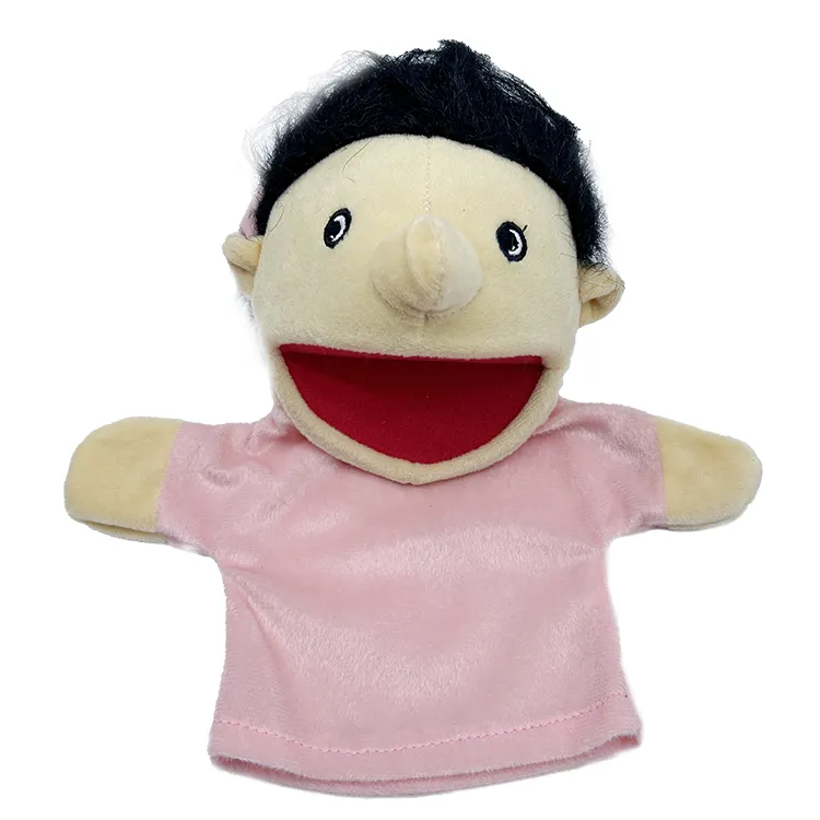 Jouet en peluche douce marionnette à main enfants famille cadeau garçon marionnette à main en peluche