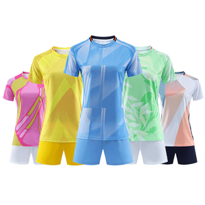 Jersey Tim Sepak Bola Unisex Lengan Pendek, Bernapas, Cepat Kering, Anti-Bakteri, Tahan Air, Warna Gradasi 300g, Desain Khusus - Product Image 1