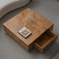 Nouvelle table basse multifonctionnelle en bois massif de style nordique 2026 pour salon et hôtel