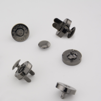 Kancing Magnet Logam Bulat 18x4mm Terlaris, Aksesoris Pengganti untuk Tas, Pakaian, Kerajinan DIY
