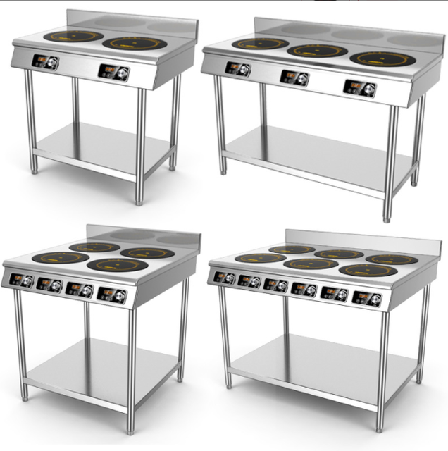 High Power Double burner Round Shape Induction Cooker 3500W Cooking Stove Commercial Induction Cooker