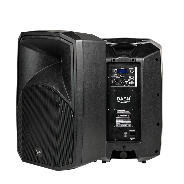 DASN SCKH15DC 15 Inch 2000W DSP Professional Active Plastic Full Frequency Outdoor Stage Audio Home Theatre Sound PA Speaker