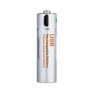 High品質単三電池マイクロusb 1.5vリチウム充電式電池