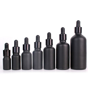 Rỗng Đen <span class=keywords><strong>5Ml</strong></span> <span class=keywords><strong>10Ml</strong></span> 15Ml <span class=keywords><strong>20Ml</strong></span> 30Ml 50Ml 100Ml Thủy Tinh Tinh Dầu Chai Nhỏ Giọt Sang Trọng Huyết Thanh Chai Thấp Moq Với Cap - Product Image 2