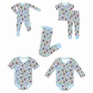 Pijamas de Bambú Suave para Bebés Recién Nacidos, <span class=keywords><strong>Ropa</strong></span> de Bambú Personalizada para Bebés, Mono Ecológico con Cierre, <span class=keywords><strong>Ropa</strong></span> de Bebé al por Mayor - Product Image 1