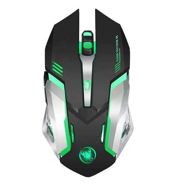 Rechargeable 2.4G Wireless M10 Gaming Mouse 10 Meters Transmission Distance Built-in 600 MA Colorful Light-emitting 2400dpi