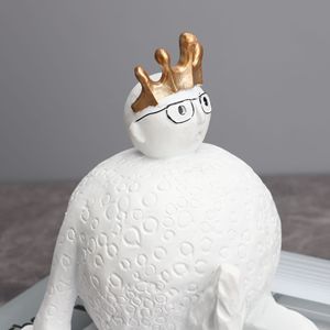 Contemporanea altra figurina simpatica pupazzo di neve per bambini scultura a buon mercato ornamenti moderni resina decorazione della <span class=keywords><strong>casa</strong></span> - Product Image 3