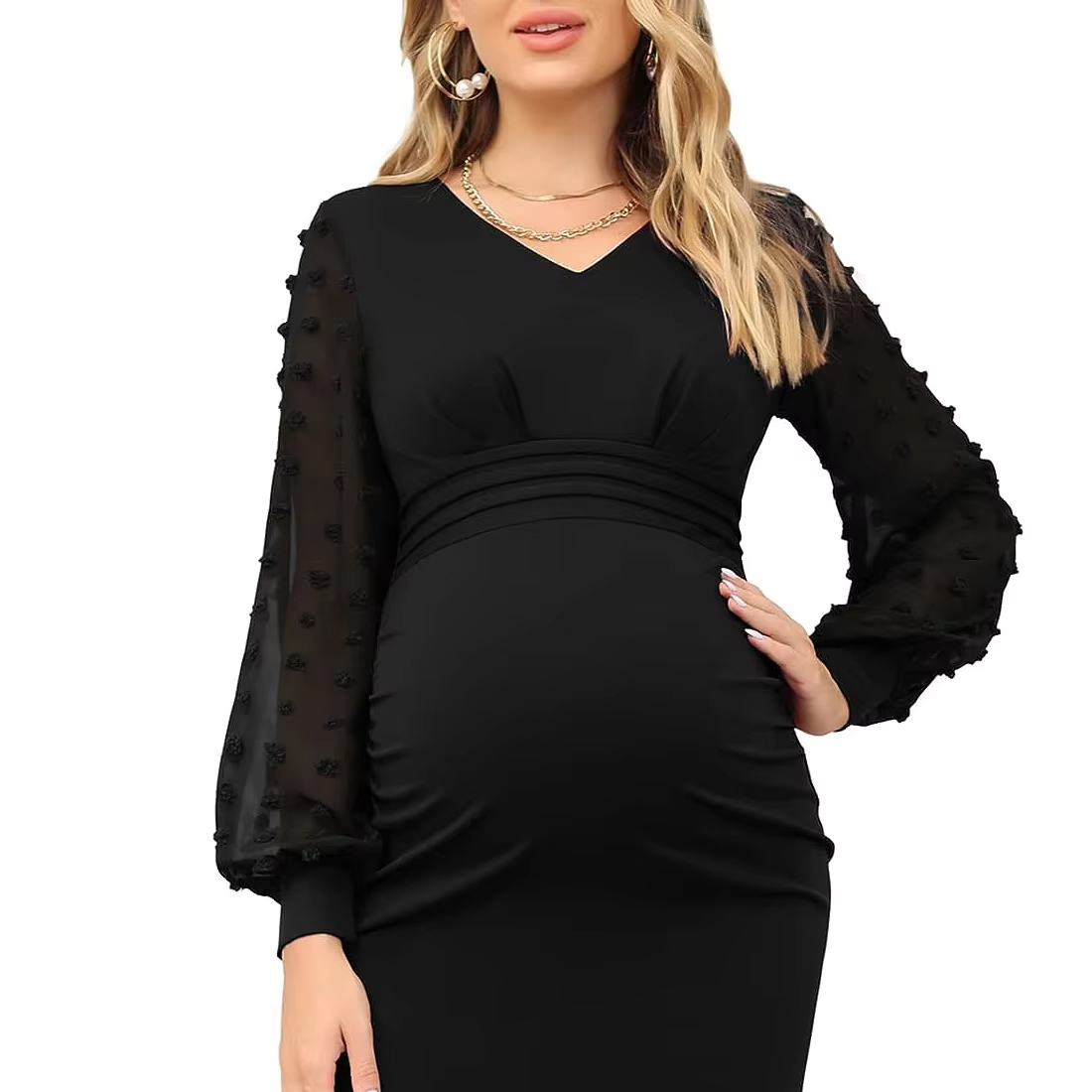 chinese dress ladies AONESX Maternity Dresses for Baby Shower Pregnancy Summer Spring Dress Dark  Rose S at Amazon Women's Clothing store