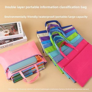 Porte-documents A4 écologique et portable pour réunions, sac de rangement pour examens obstétrico-gynécologiques, sac d'art pour étudiants et tutorat - Product Image 1
