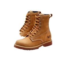 Bottes tactiques de haute qualité avec broderie à bout rond Fermeture à lacets anti-dérapante et absorbant la sueur pour l'hiver