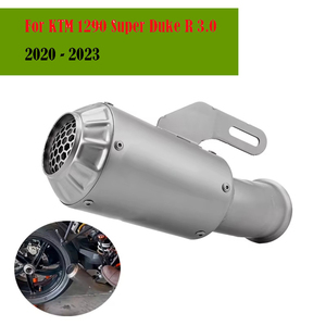 Pour KTM 1290 <span class=keywords><strong>Super</strong></span> Duke R 2020 - <span class=keywords><strong>2023</strong></span>, tuyau de liaison intermédiaire d'échappement de moto, silencieux inox, échappement moto - Product Image 5