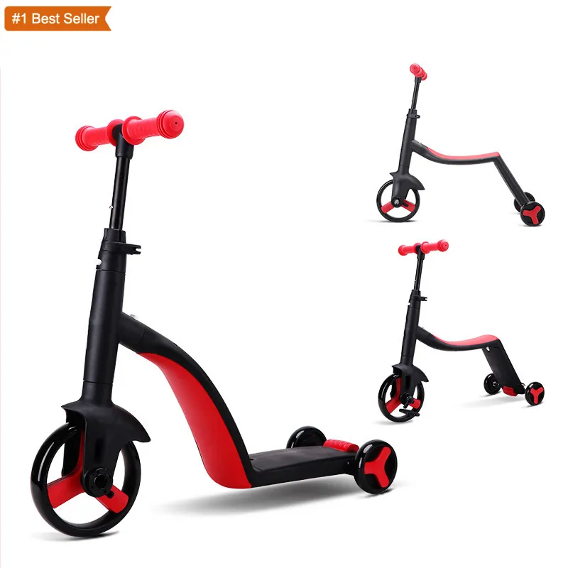 Istaride 2022 Hot Sale Cheap 3 In 1 Baby Sliding Wheeled Tricycle Kids Balance Bike Ride On Car Toys Children'S Scooter