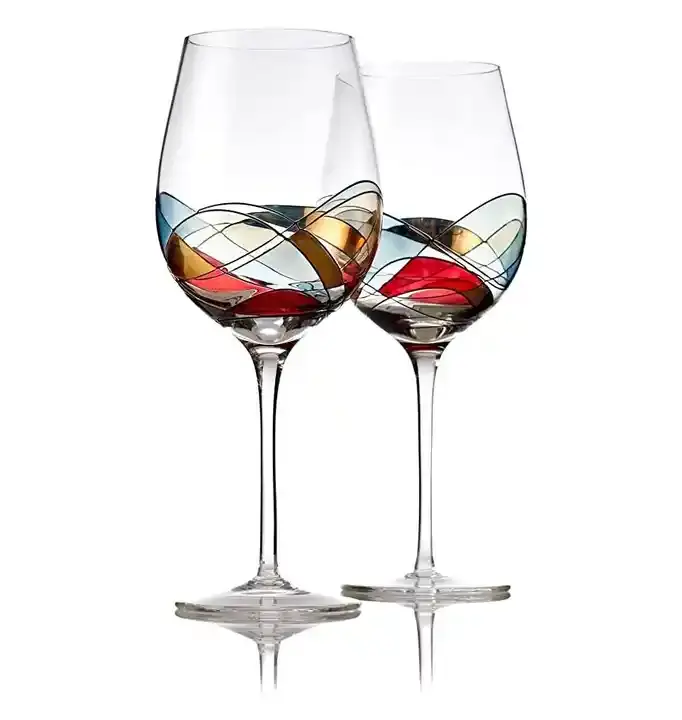 Best Verkopende Capaciteit Rode Wijn Glazen Handgeschilderd Wijnglas