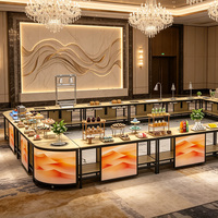 Solution de rangement portable pliable multifonctionnelle, module personnalisé, chariot de buffet d'hôtel, chariot de buffet extérieur, table de buffet chauffante électrique