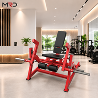 Máquina de Extensión de Rodilla Sentado con Carga de Placas para Entrenamiento de Cuádriceps y Piernas, Ideal para Gimnasios y Estudios de Fitness
