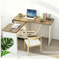 Mécanisme d'extension de table rotative peu encombrant, charnières de table pliante rotative dissimulées à installation facile, kit de table rotative à 90 degrés