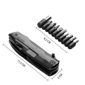 Juegos de <span class=keywords><strong>cuchillos</strong></span> plegables de acero para acampar, alicates de herramientas de bolsillo EDC multifuncionales para exteriores, equipo Popular - Product Image 4