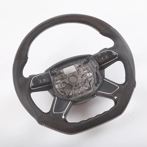 Volante auto personalizzato adatto per Audi A3, A4, <span class=keywords><strong>A6</strong></span>, C7, 2013, <span class=keywords><strong>2014</strong></span>, 2015, 2016, volante in vera fibra di carbonio - Product Image 3