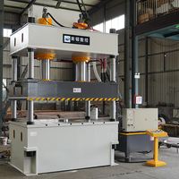 Nadun Grand établi 315T Presse hydraulique à double cylindre Presse avancée à quatre colonnes avec cylindre d'éjection de bas en haut