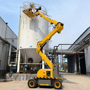 Diskon besar promosi 10m-22m Diesel-bensin Dual-Fuel artikulasi Boom Lift Self-Propelled Platform kerja udara - Product Image 6