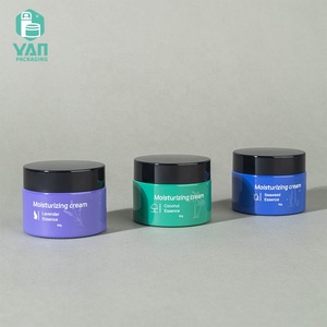Pot en verre à large ouverture YAN Packaging, cylindrique, vide, personnalisé, <span class=keywords><strong>vert</strong></span>, bleu, violet, 50g, avec bouchon à vis, pour crème de soin et beurre corporel - Product Image 5