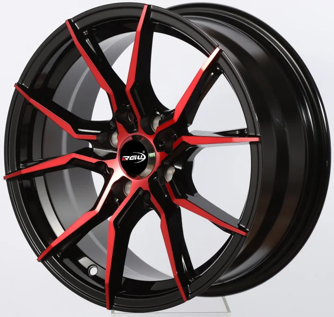 LH79 Jantes Alu Black Red Blue Lip 4x10 0/114.3 4 отверстия 14 ''15'' алюминиевый сплав обода колеса для легкового автомобиля