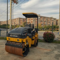 Rouleau compresseur routier compact LiuGong 6033E 6036E à double tambour, 3,3 tonnes, mini-rouleau vibratoire à double tambour, compacteur d'asphalte en promotion