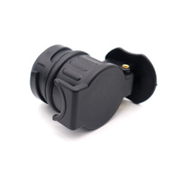 Adaptateur de lumière de remorque du véhicule 13 broches 12V ISO11446 à remorque 7 broches 12V ISO1724 adaptateur de connecteur de prise de remorque de voiture