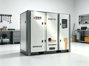 Compresor de Tornillo Rotativo Industrial Sin Aceite de 1328 CFM, 220 kW, 300 HP, 2 Etapas. Sobre este artículo: Los sellos de aire son de laberinto inverso. - Product Image 4