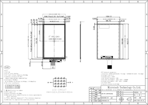 Độ phân giải cao 7.0 inch IPS <span class=keywords><strong>LCD</strong></span> <span class=keywords><strong>module</strong></span> với 1K 1200*1920 <span class=keywords><strong>mipi</strong></span> giao diện 40pin có sẵn trong 450nits 1000nits với Touch Panel - Product Image 6