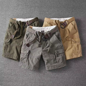 <span class=keywords><strong>Pantaloncini</strong></span> Casual da Lavoro per <span class=keywords><strong>Uomo</strong></span>, 100% Cotone, Larghi, a Tre Quarti, <span class=keywords><strong>con</strong></span> <span class=keywords><strong>Tasche</strong></span> Versatili, Tinta Unita, per l'Estate - Product Image 1