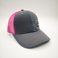 Gorras Trucker Richardson 112 de Malla con Cierre Ajustable, de Perfil Bajo, de Alto Rendimiento para Ciclismo, con Logotipo de PVC Personalizado, de 6 Paneles, al por Mayor