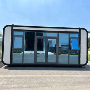 Оптовая продажа, роскошный 40-футовый портативный стальной транспортировочный контейнер, 4-комнатная уличная вилла, гостиничная Яблочная каюта, деревянная мебель для домашнего офиса - Product Image 5
