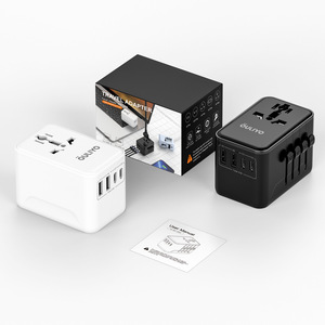 Adaptador de Viaje Universal OULiYO 2500W 2C2A PD con Carga Rápida y Convertidor de Enchufe Multinacional - Product Image 2