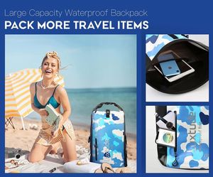 Borsa Impermeabile e Zaino in PVC con Logo Personalizzato, Chiusura Roll-Top, per Escursionismo, Arrampicata, Kayak, Vendita all'Ingrosso, Personalizzabile per Attività all'Aperto - Product Image 6