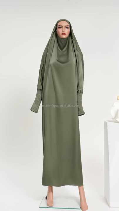 Wholesale EID Ramadan One Piece Jilbab Prayer Abaya Traditional Muslim  Clothing Prayer Hijab Dress Women Abaya Dresses