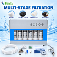 Système de filtration d'eau sous évier à 6 étapes, purificateur d'eau domestique avec cartouche filtrante PP CTO UDF EED UF T33