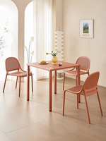 Meubles d'extérieur et d'intérieur, table et chaises en plastique PP pour jardin et balcon