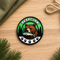 Broche en émail personnalisée sur le thème de la forêt avec logo sur mesure, badge rond en métal, broche artistique mignonne sur le thème de la faune pour cadeau