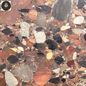 EV alta calidad piedra Natural Breccia Dalema Rosso Di Masso Ceppo mármol Popular losas de mármol rojo para decoración de pared Interior - Product Image 2